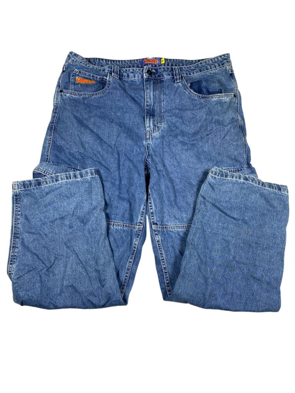 Empyre Mens Relaxed Fit Carpenter Jeans 38 Blue Denim Skate Streetwear Y2k